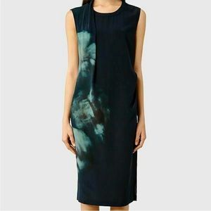 All Saints Halcyon Silk Shift Dress, size 2 US